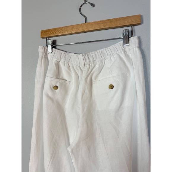 J.Crew Harbor pant in linen White Small NWT - Picture 8 of 8